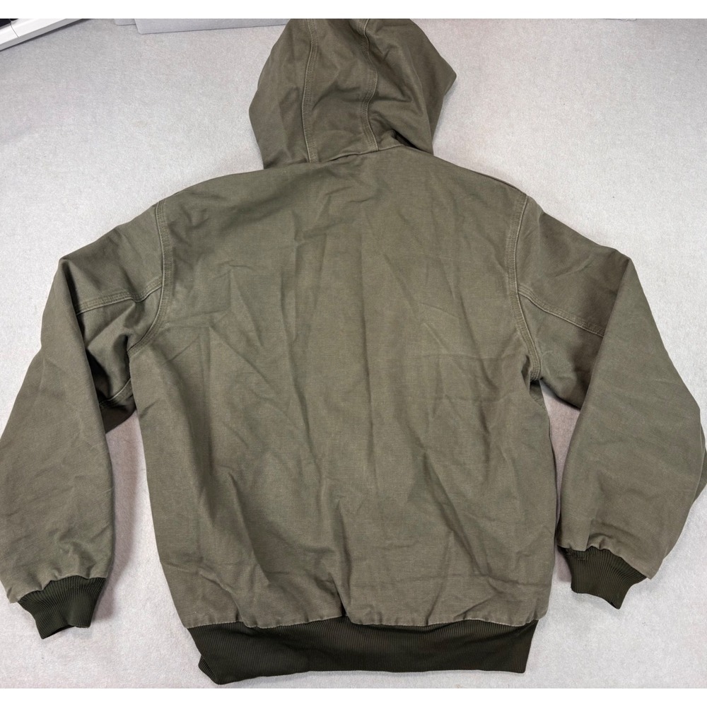Vintage Carhartt Jacket Olive green Made In USA Size Large RN# 14806 Y2K - Picture 2 of 12